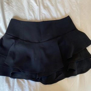 Zara Black Ruffle Skirt / Skort